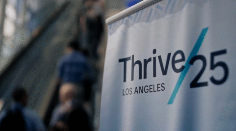 Corporate event video production at Morgan Stanley Thrive 2025.