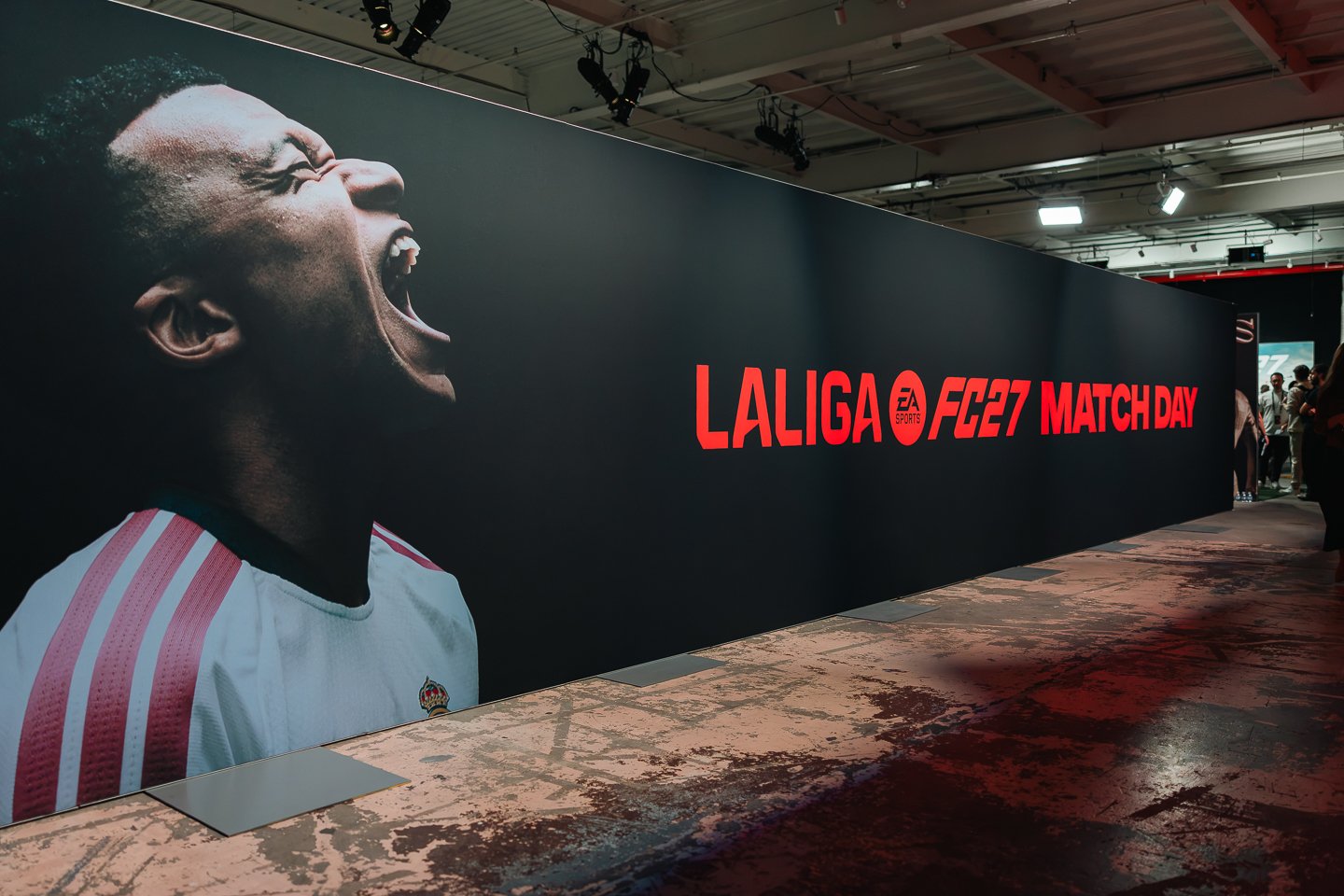 LALIGA FC 27 Matchday mural featuring Marcelo at ZeroSpace in Brooklyn