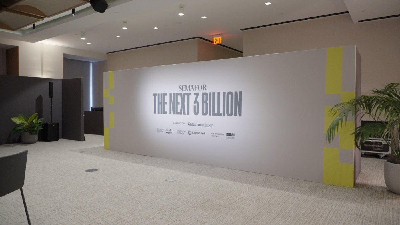 The Next 3 Billion event in New York during United Nations General Assembly week.